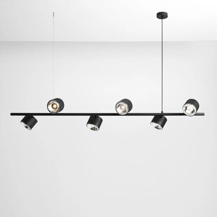 Lampa wisząca czarna 6 punktów Aldex Bot | Nowoczesne oświetlenie
