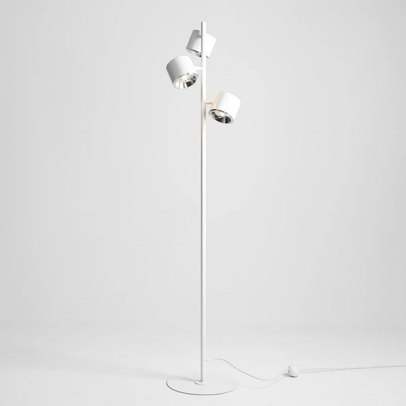 Lampa podłogowa biała 3 klosze | Aldex Bot - Sklep z lampami