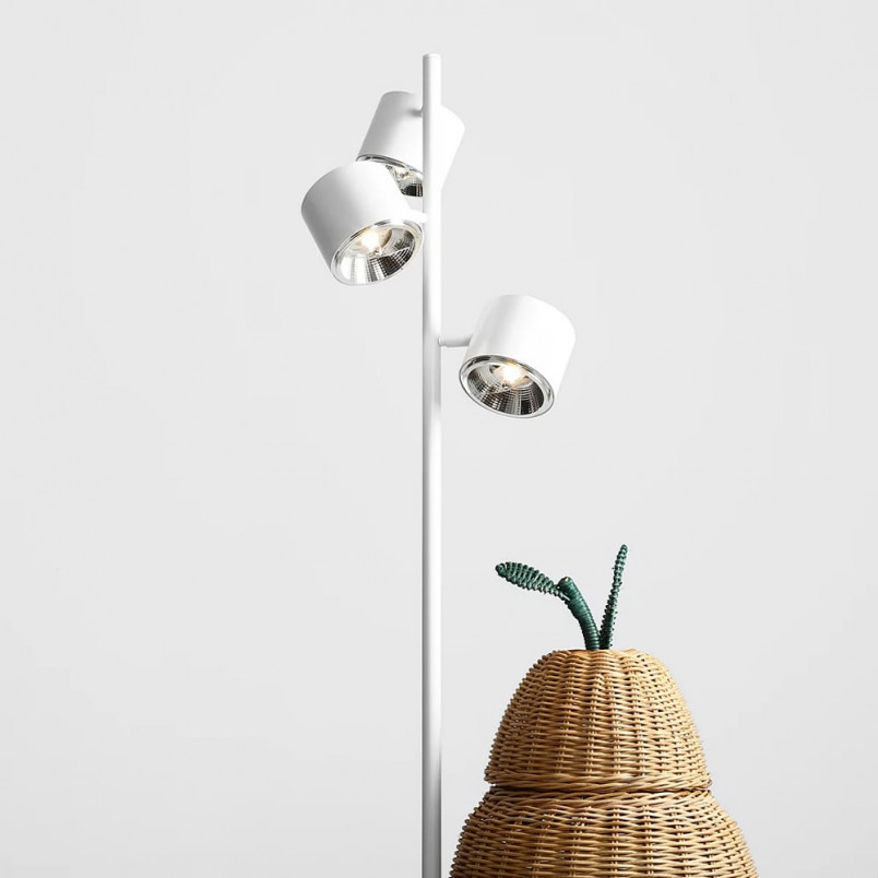 Lampa podłogowa biała 3 klosze | Aldex Bot - Sklep z lampami