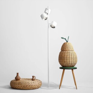 Lampa podłogowa biała 3 klosze | Aldex Bot - Sklep z lampami