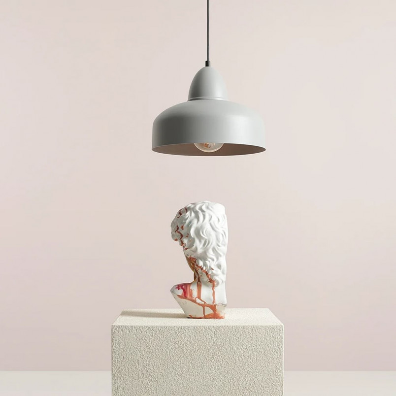 Lampa wisząca Como szara Aldex | Skandynawska, E27