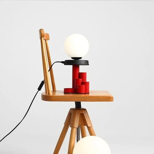 Lampa stołowa szklana Ball Black 20 | Aldex - Eleganckie oświetlenie