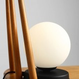 Lampa stołowa szklana Ball Black 14 Aldex - Elegancki design