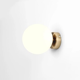 Kinkiet Glamour Ball Gold Aldex | Szklana Kula, Biało-Złoty
