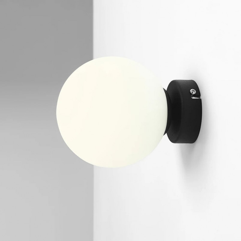 Kinkiet szklany Aldex Ball Black | Elegancki design