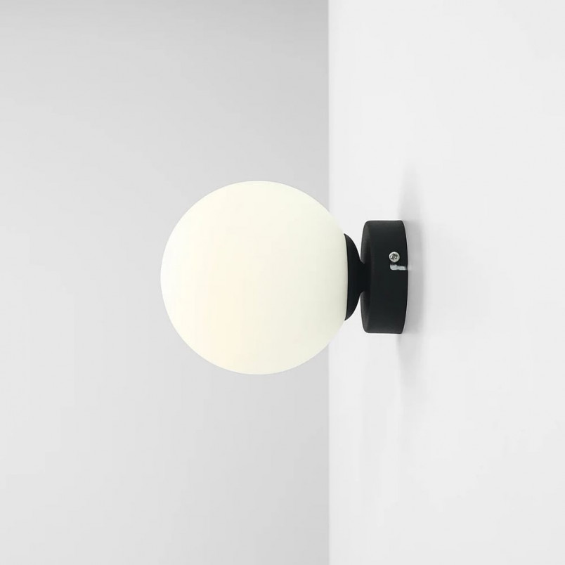 Kinkiet szklany Aldex Ball Black | Elegancki design