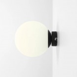 Kinkiet szklany kula Ball Black 20cm Aldex - Eleganckie oświetlenie
