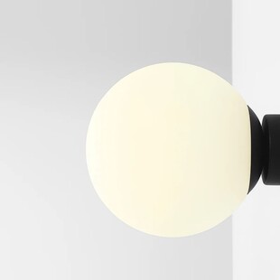 Kinkiet szklany kula Ball Black 20cm Aldex - Eleganckie oświetlenie