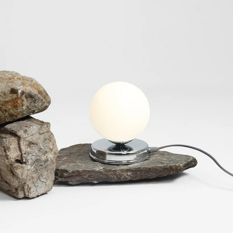 Lampa stołowa szklana Ball Chrome 14 - Aldex | Elegancki design