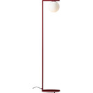Lampa podłogowa szklana kula Zac Red Wine | Aldex