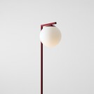 Lampa podłogowa szklana kula Zac Red Wine | Aldex