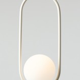 Lampa wisząca Riva Cream Aldex - Szklana kula, designerski styl
