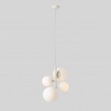 Lampa wisząca Bloom Aldex | 4 szklane kule | Biało-kremowa