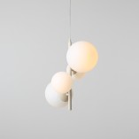 Lampa wisząca Bloom Aldex | 4 szklane kule | Biało-kremowa