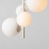 Lampa wisząca Bloom Aldex | 4 szklane kule | Biało-kremowa