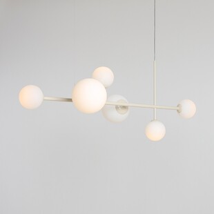 Lampa wisząca Dione VI - Szklane kule biało-kremowe Aldex | Kup teraz!