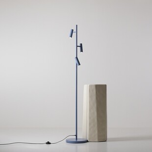 Lampa podłogowa z reflektorkami Trevo III niebieska Aldex