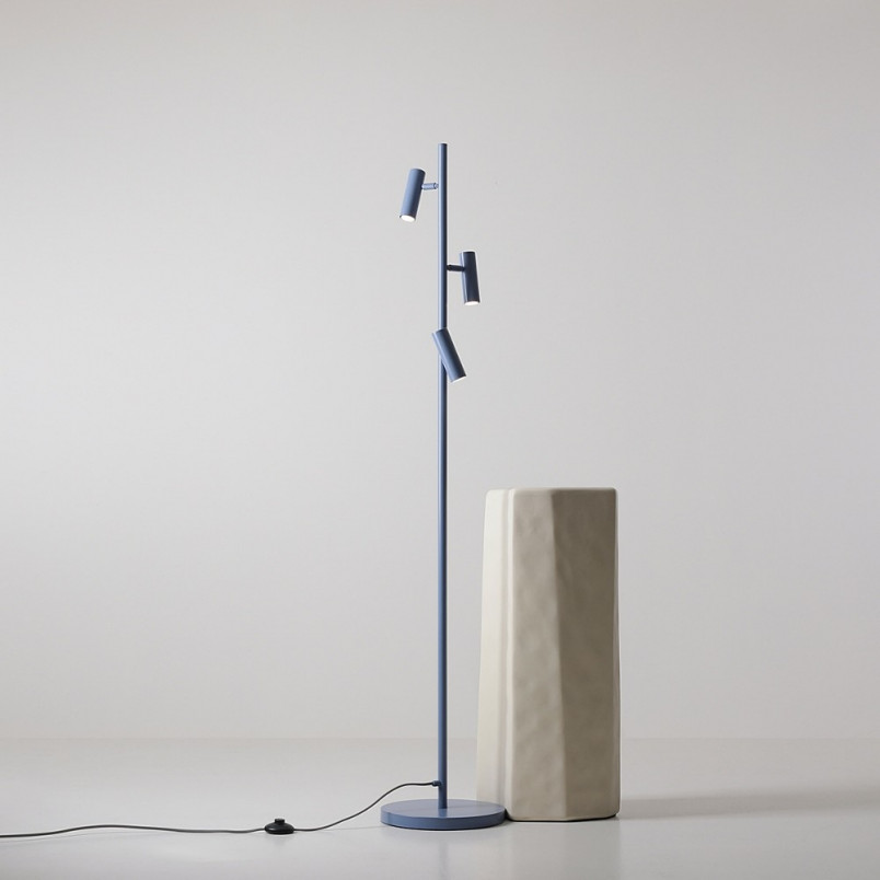 Lampa podłogowa niebieska Aldex Trevo III - Nowoczesny design