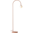 Lampa podłogowa UNA Coral biały/koral Aldex - Stylowe oświetlenie