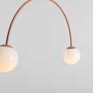 Lampa wisząca UNA Coral biały/koral Aldex - Elegancki design
