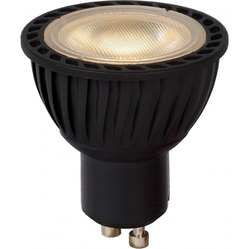 Żarówka LED GU10 MR16 5W - Ściemniana, Czarna | Lucide