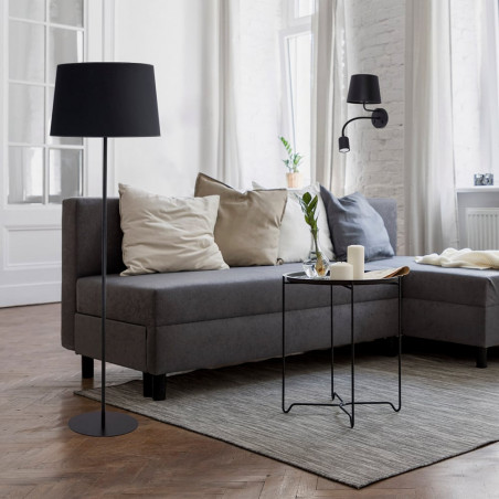 Lampa podłogowa czarna Maja 45 | TK Lighting - Stylowe oświetlenie