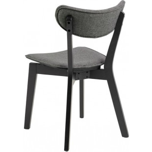 Krzesło drewniane Actona Roxby | Szary/Czarny - Stylowy Design