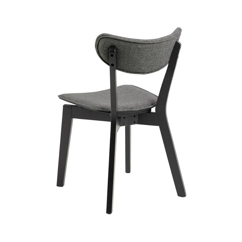 Krzesło drewniane Actona Roxby | Szary/Czarny - Stylowy Design