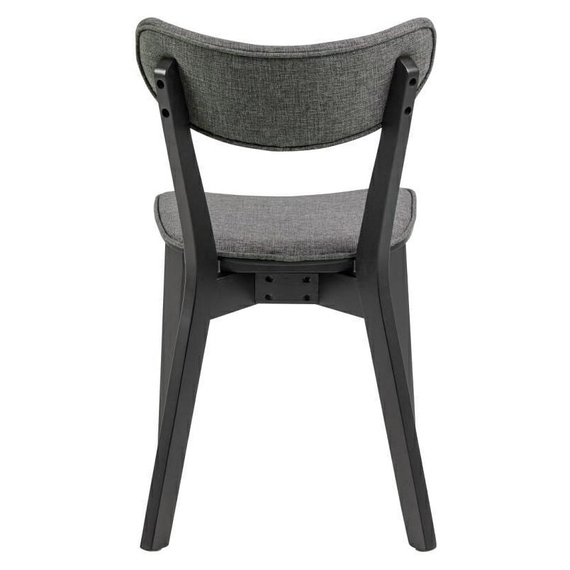 Krzesło drewniane Actona Roxby | Szary/Czarny - Stylowy Design
