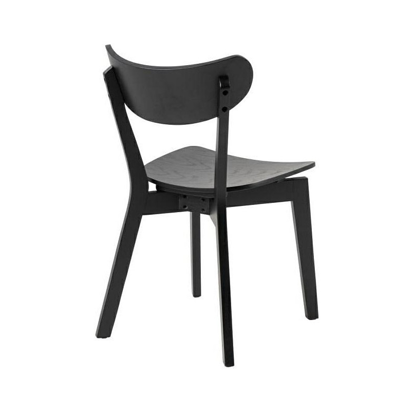 Krzesło drewniane Roxby czarne Actona - Stylowy design
