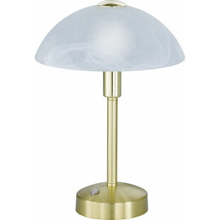 Lampa stołowa antyczna Donna | Trio - Biały / Mosiądz