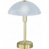 Lampa stołowa antyczna Donna | Trio - Biały / Mosiądz