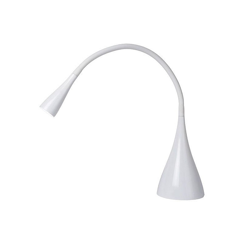 Lampa biurkowa LED biała Lucide Zozy | Minimalistyczny design