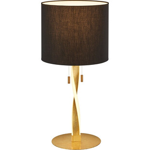 Lampa stołowa glamour czarno-złota Nandor | Trio