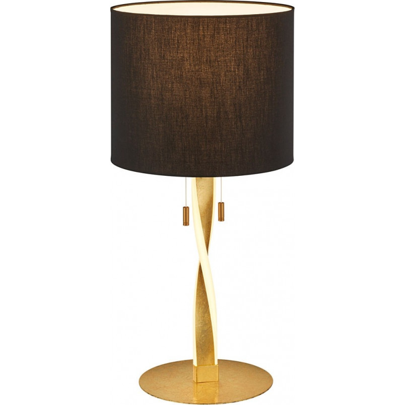 Lampa stołowa glamour czarno-złota Nandor | Trio