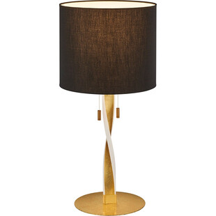 Lampa stołowa glamour czarno-złota Nandor | Trio