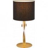 Lampa stołowa glamour czarno-złota Nandor | Trio