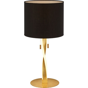 Lampa stołowa glamour czarno-złota Nandor | Trio