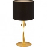 Lampa stołowa glamour czarno-złota Nandor | Trio