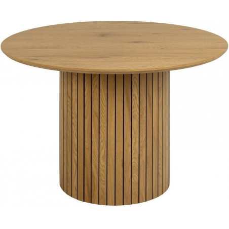 Stół okrągły Yale Actona | 120cm dąb - Skandynawski Design