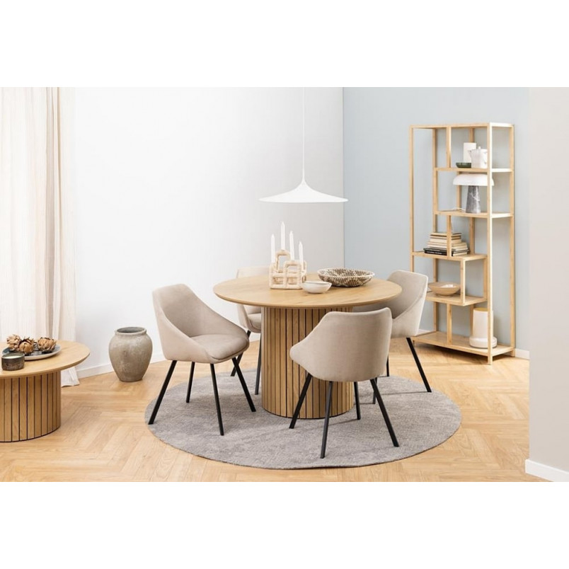 Stół okrągły Yale Actona | 120cm dąb - Skandynawski Design