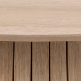Stół okrągły Actona Christo 120cm dąb bielony - Elegancki design