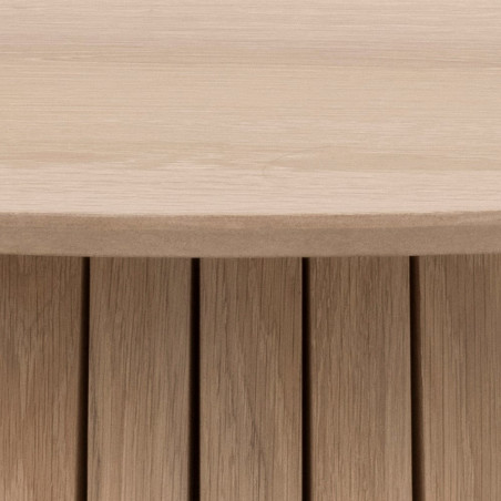 Stół okrągły Actona Christo 120cm dąb bielony - Elegancki design