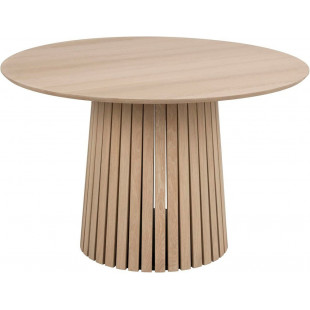 Stół okrągły Actona Christo 120cm dąb bielony - Elegancki design