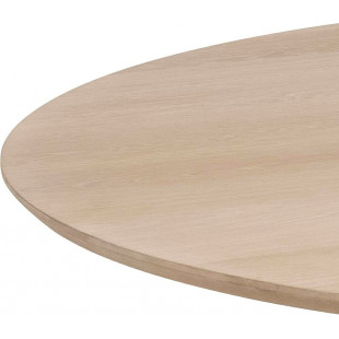 Stół okrągły Actona Christo 120cm dąb bielony - Elegancki design