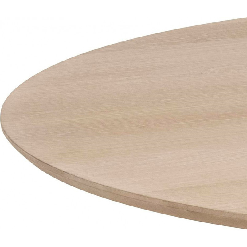 Stół okrągły Actona Christo 120cm dąb bielony - Elegancki design