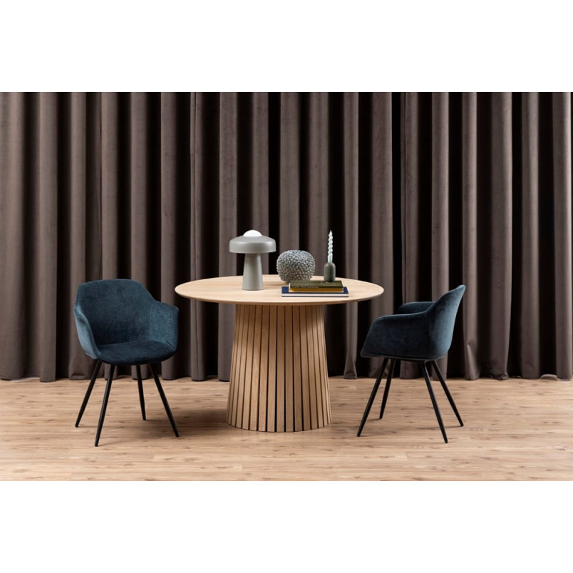 Stół okrągły Actona Christo 120cm dąb bielony - Elegancki design