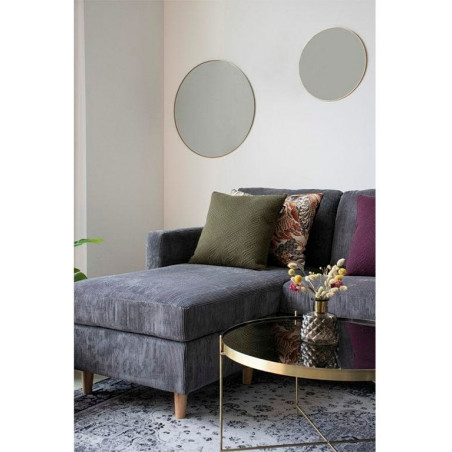Lustro okrągłe Jersey 40cm złote Intesi - Elegancki dodatek
