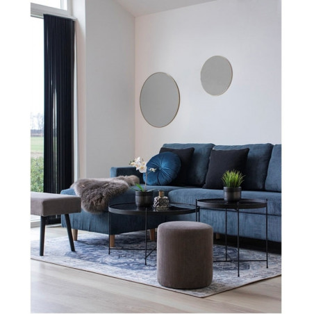 Lustro okrągłe Jersey 40cm złote Intesi - Elegancki dodatek
