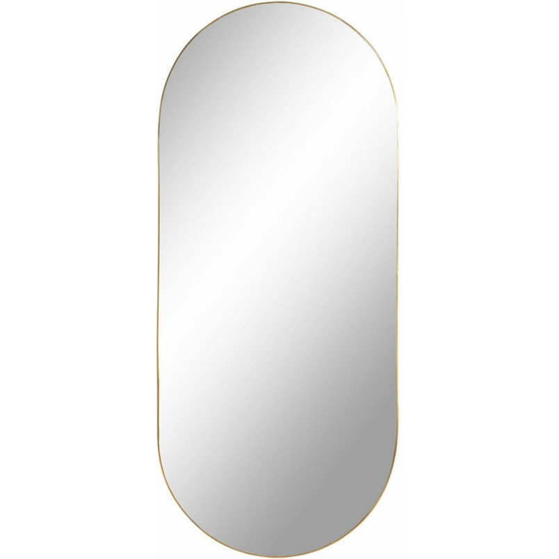 Lustro owalne Jersey 80x35cm złote Intesi - Elegancki dodatek